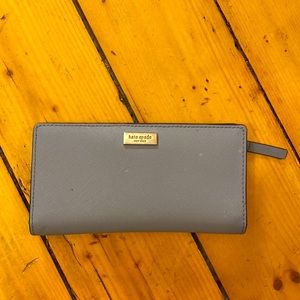 Kate Spade Spencer Slim Bifold Wallet, light blue